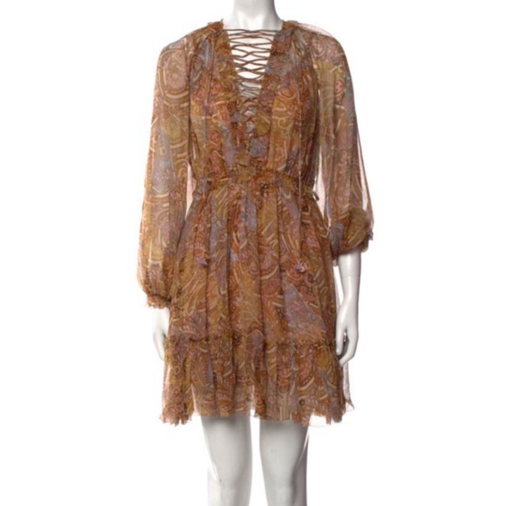 NWOT Zimmermann concert Elegant Paisley Print Dress - Picture 3 of 8